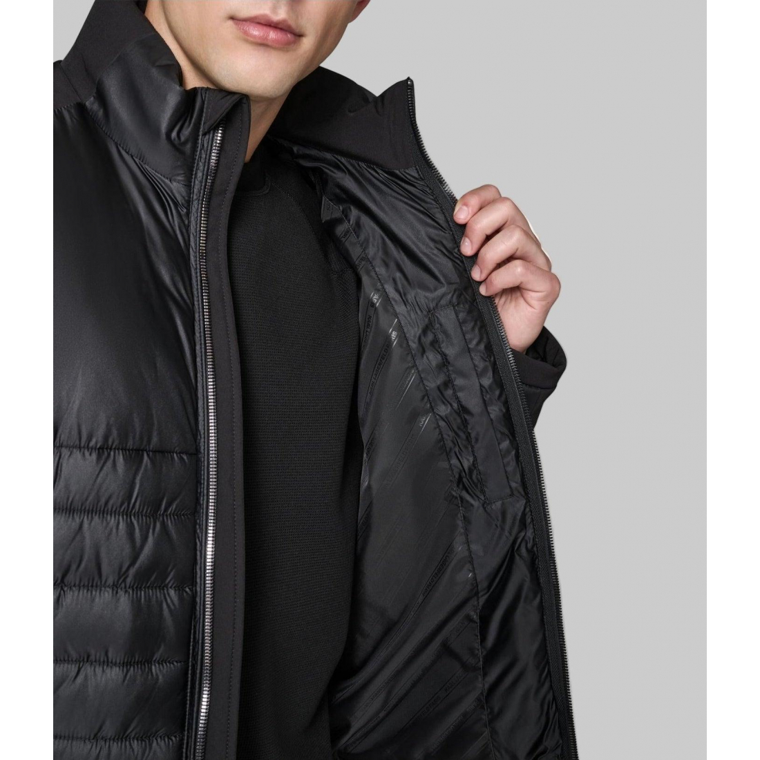 Veste matelassée 'Stand Collar Mixed Media' pour Hommes