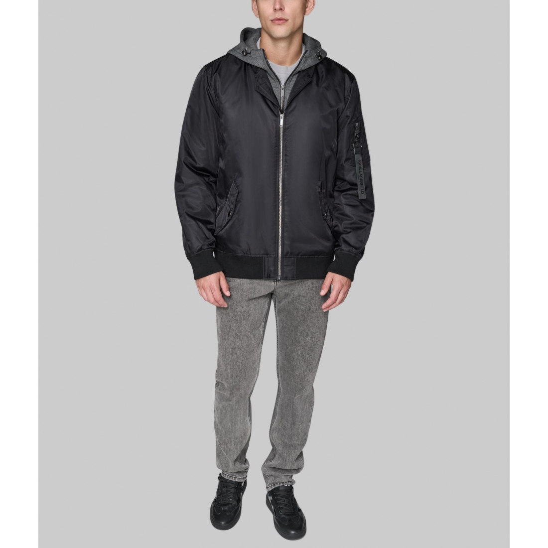 Blouson bomber 'Hooded Signature Logo' pour Hommes