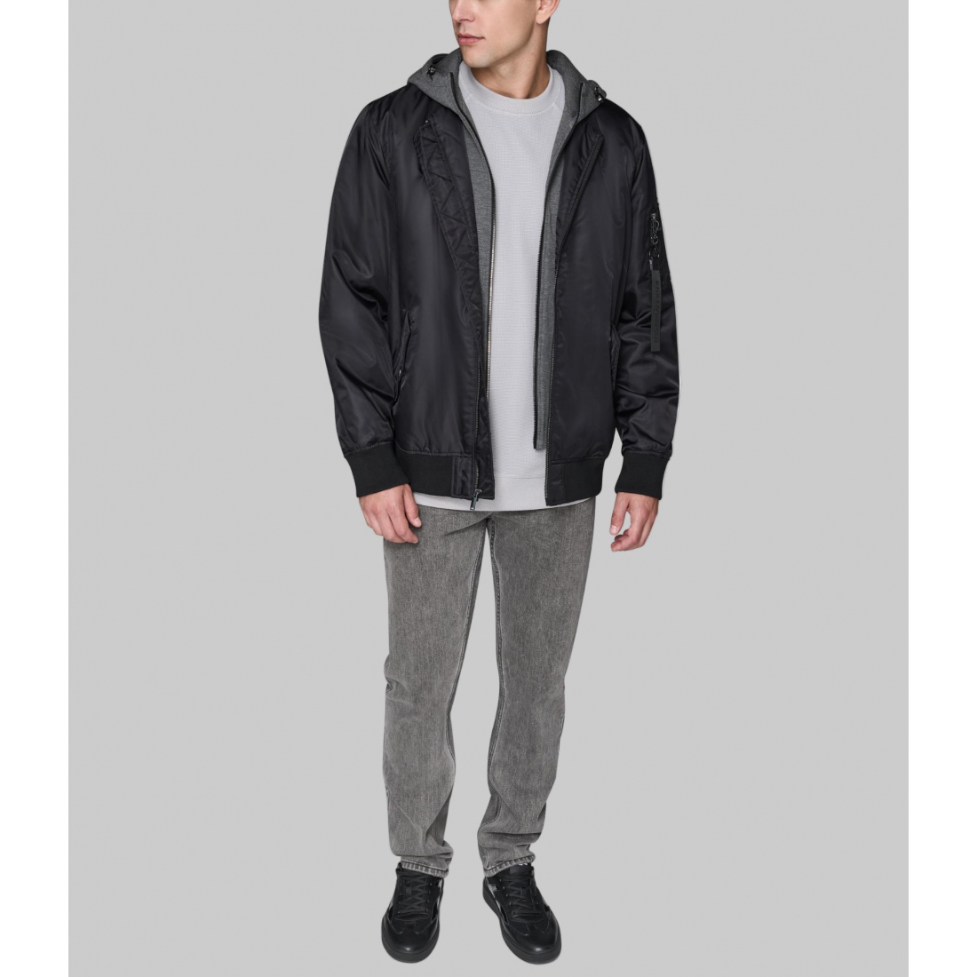 Blouson bomber 'Hooded Signature Logo' pour Hommes