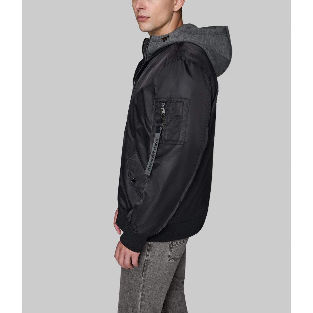 Blouson bomber 'Hooded Signature Logo' pour Hommes