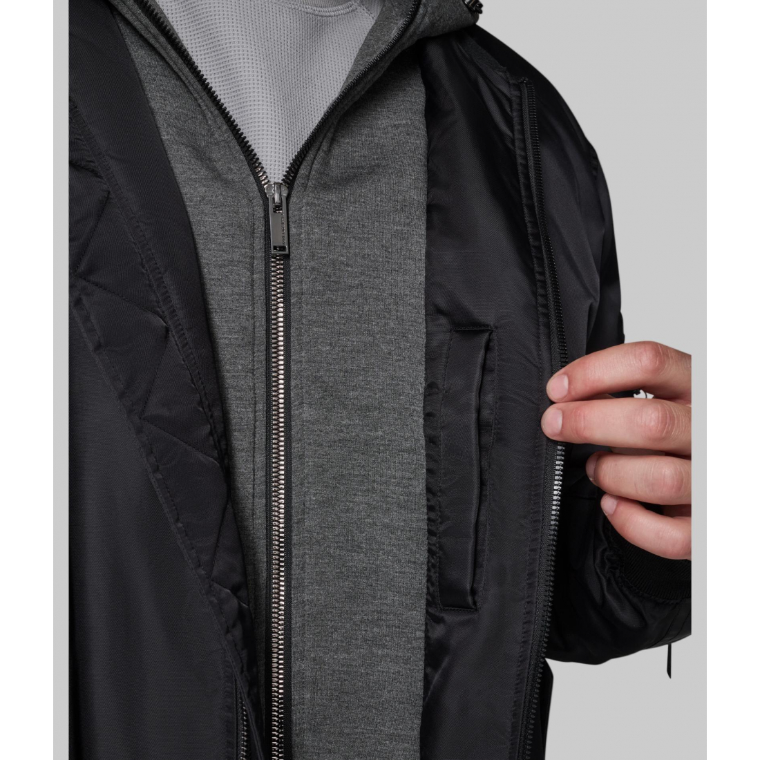 Blouson bomber 'Hooded Signature Logo' pour Hommes
