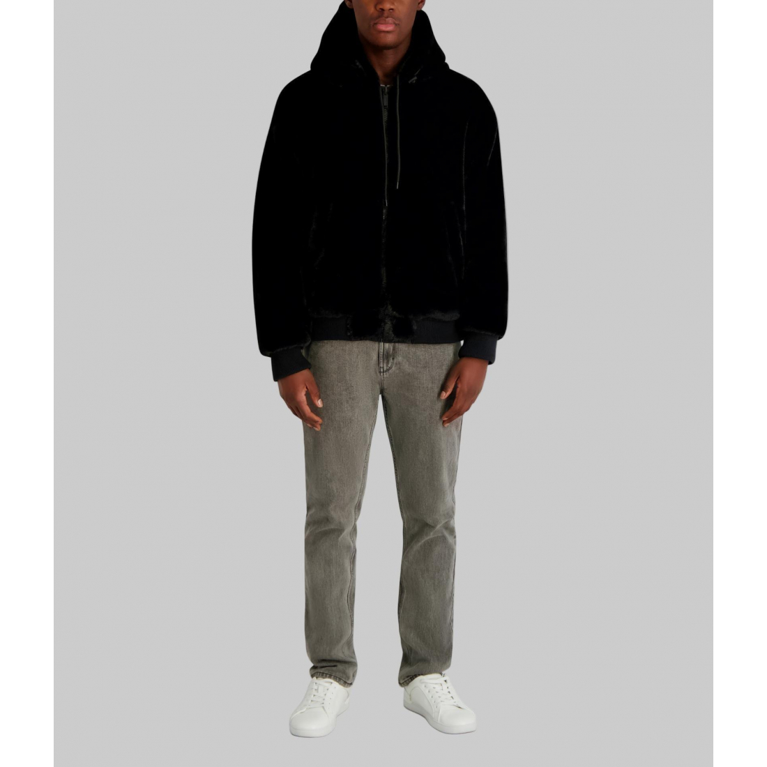 Veste 'Reversible Hooded Faux Fur' pour Hommes