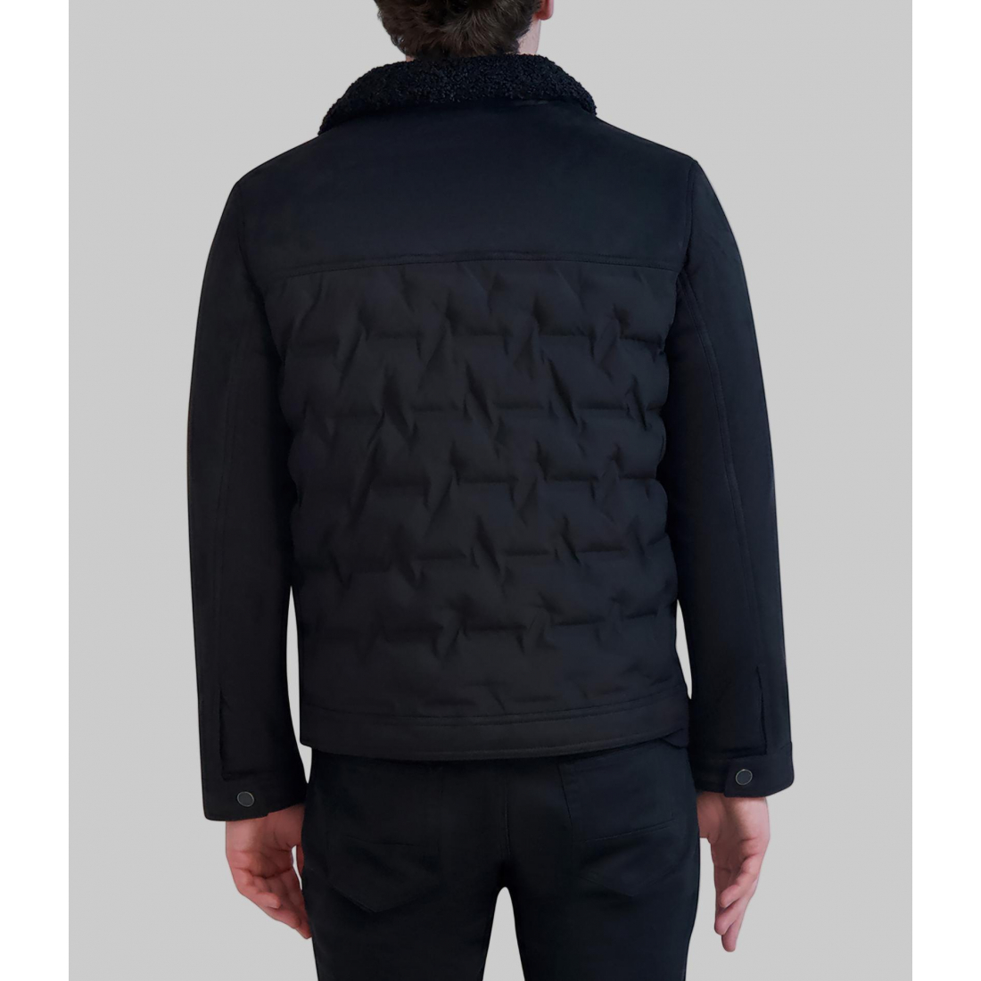 Veste 'Faux Suede Trucker' pour Hommes