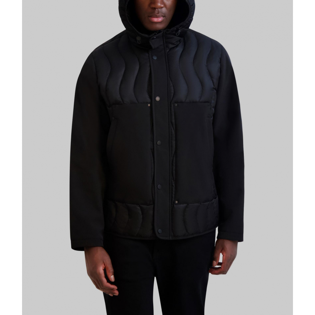 Veste 'Quilted Hooded' pour Hommes
