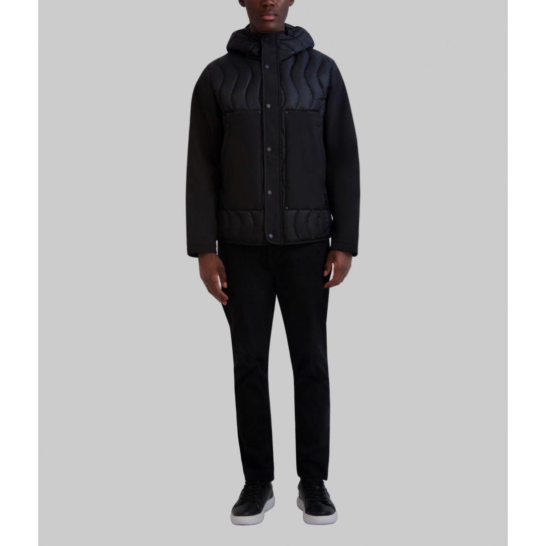 Veste 'Quilted Hooded' pour Hommes