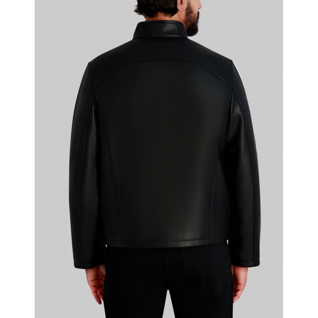 Veste en cuir 'Circle Stitch' pour Hommes