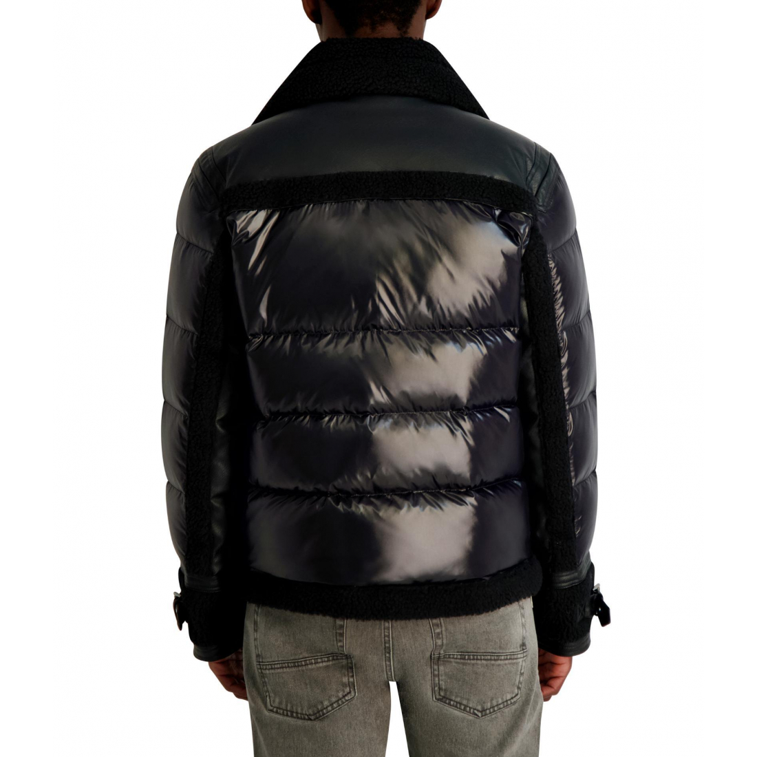 Veste 'Faux Shearling Mixed Media' pour Hommes