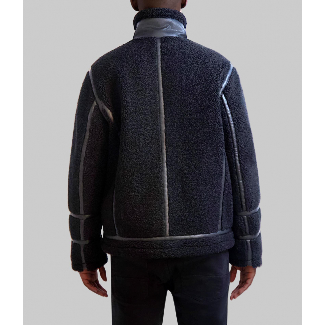 'Faux Shearling' Jacke für Herren