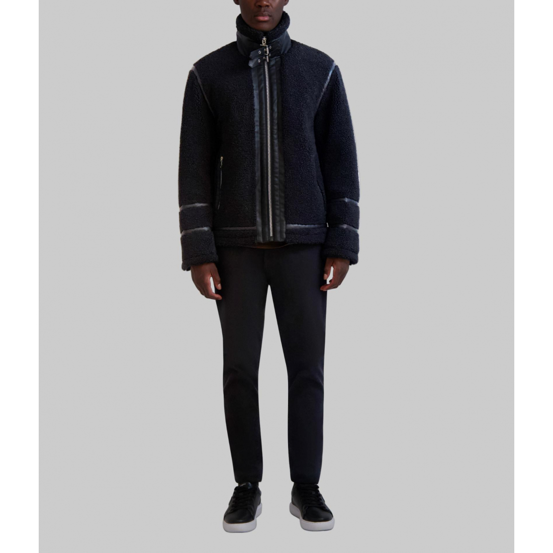 'Faux Shearling' Jacke für Herren