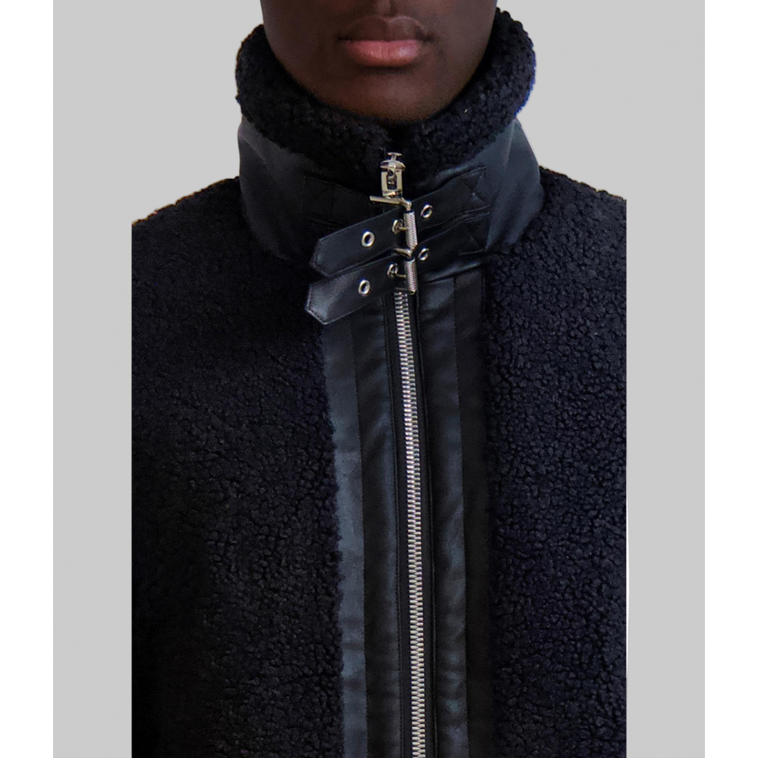 'Faux Shearling' Jacke für Herren