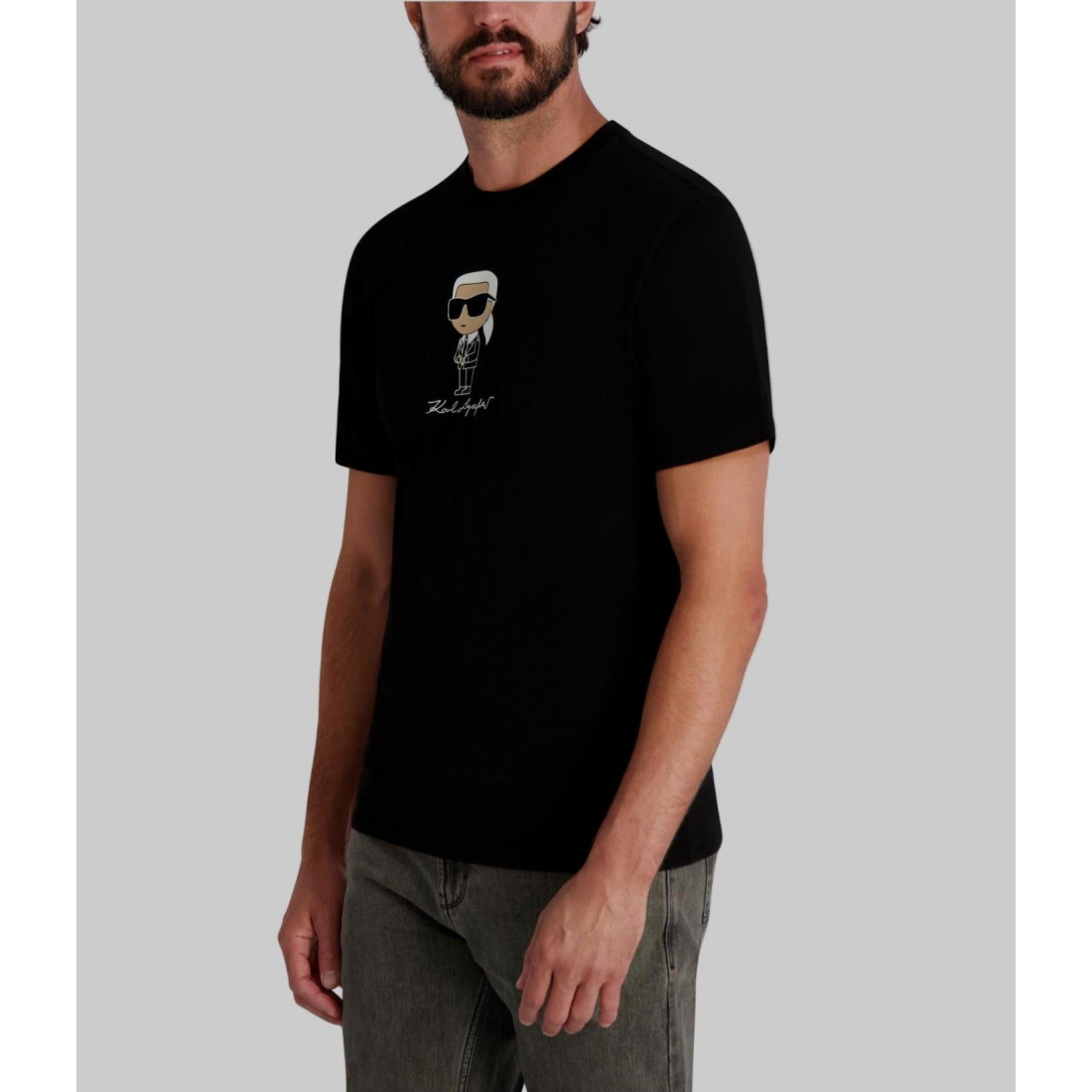 T-shirt 'Small Karl With Flocking Suit And Glasses' pour Hommes
