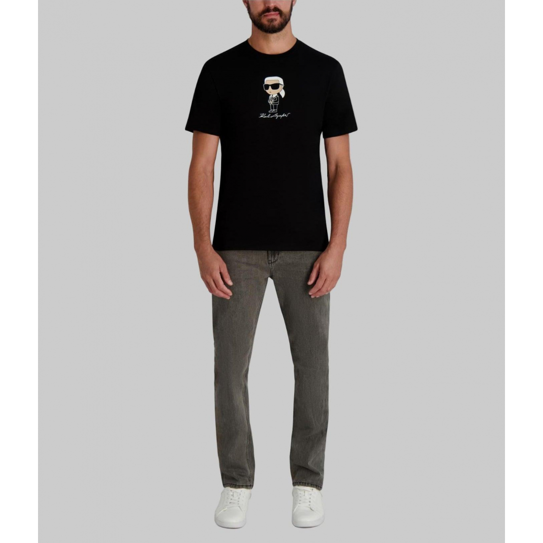 T-shirt 'Small Karl With Flocking Suit And Glasses' pour Hommes