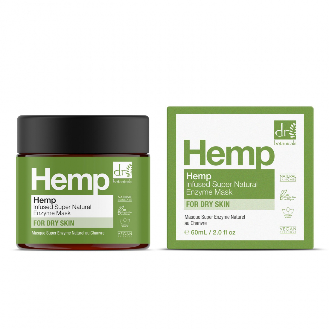 Masque visage 'Hemp Infused Super Natural Enzyme' - 60 ml