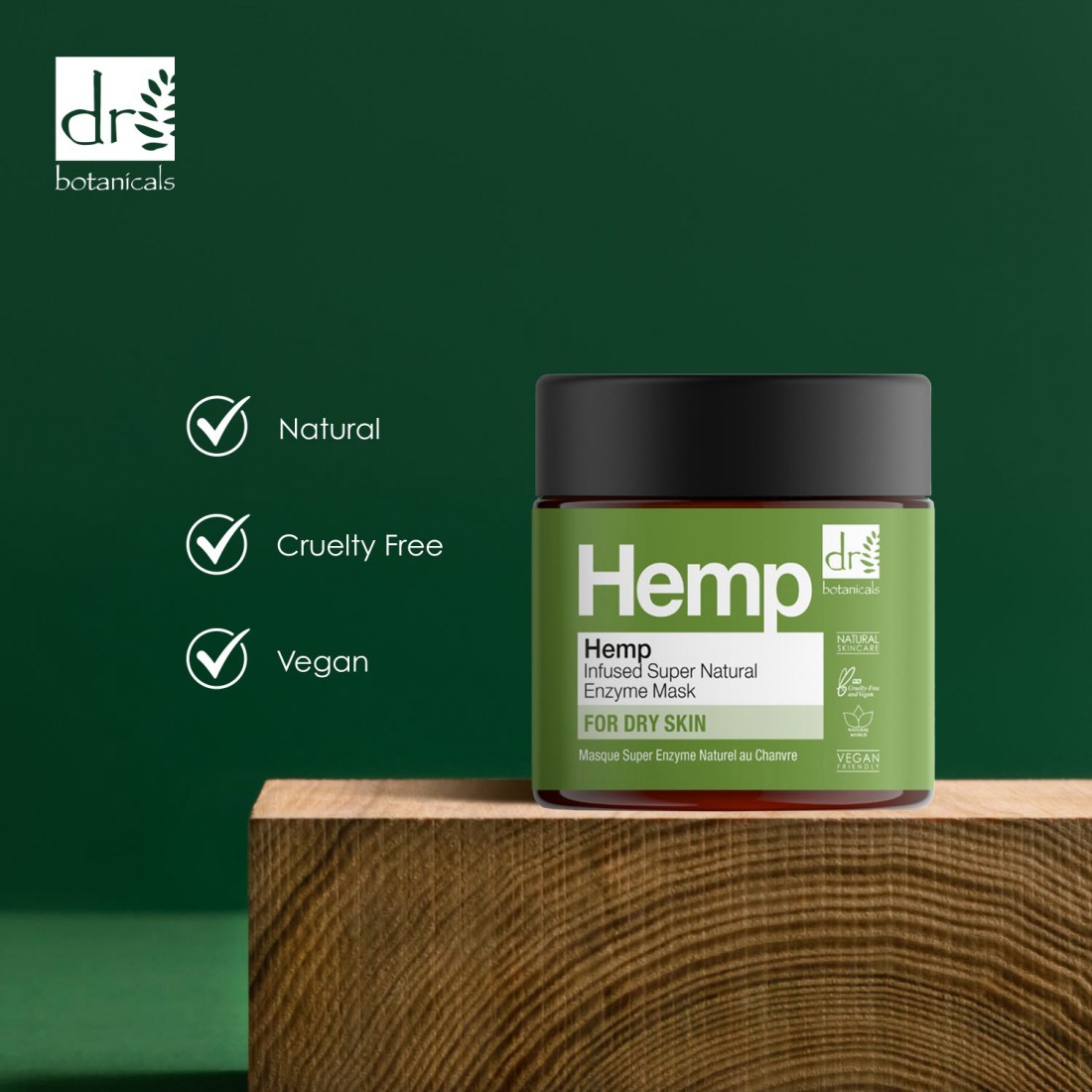 Masque visage 'Hemp Infused Super Natural Enzyme' - 60 ml