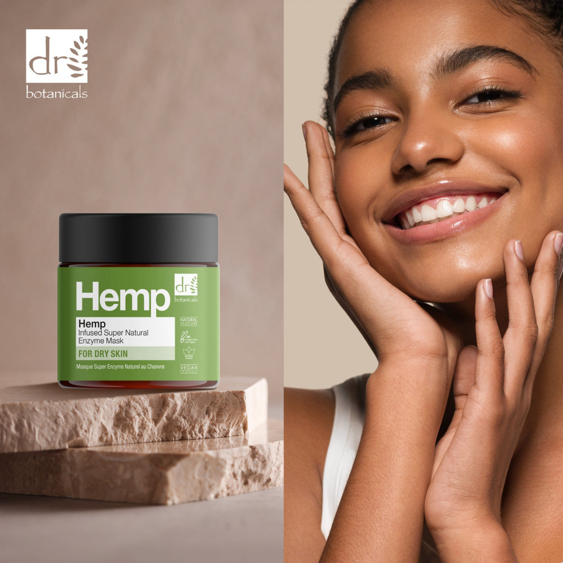 Masque visage 'Hemp Infused Super Natural Enzyme' - 60 ml