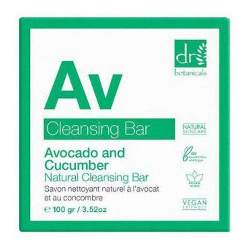 Pain Nettoyant 'Avocado And Cucumber Natural' - 100 g