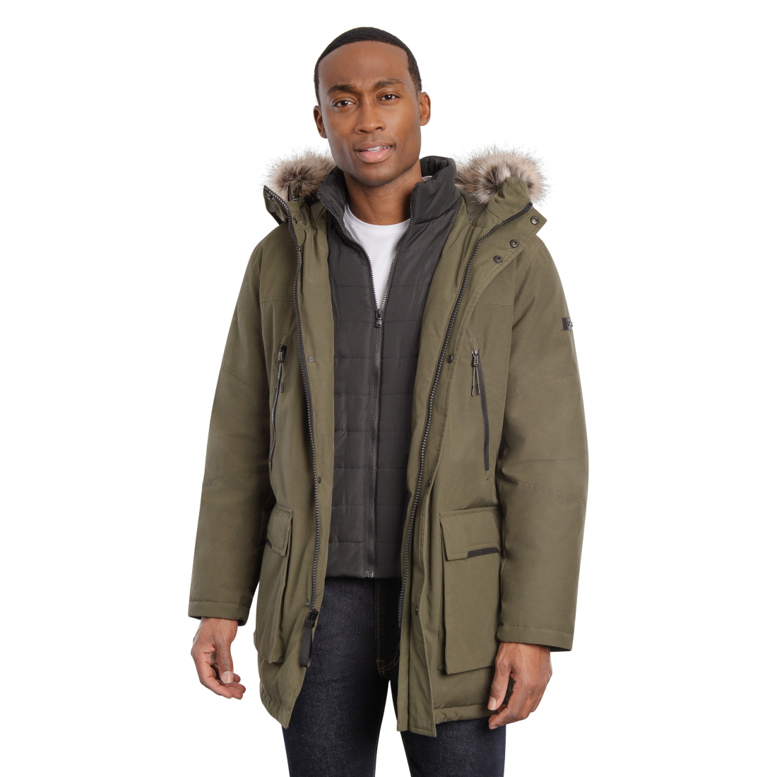 Veste 'Benson Trimmed Hooded' pour Hommes