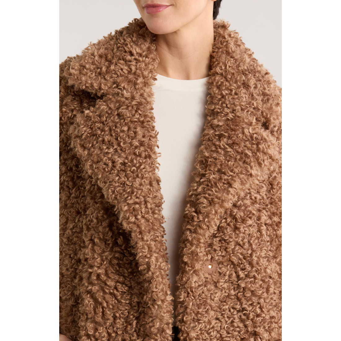 Manteau 'Curly Shearling' pour Femmes