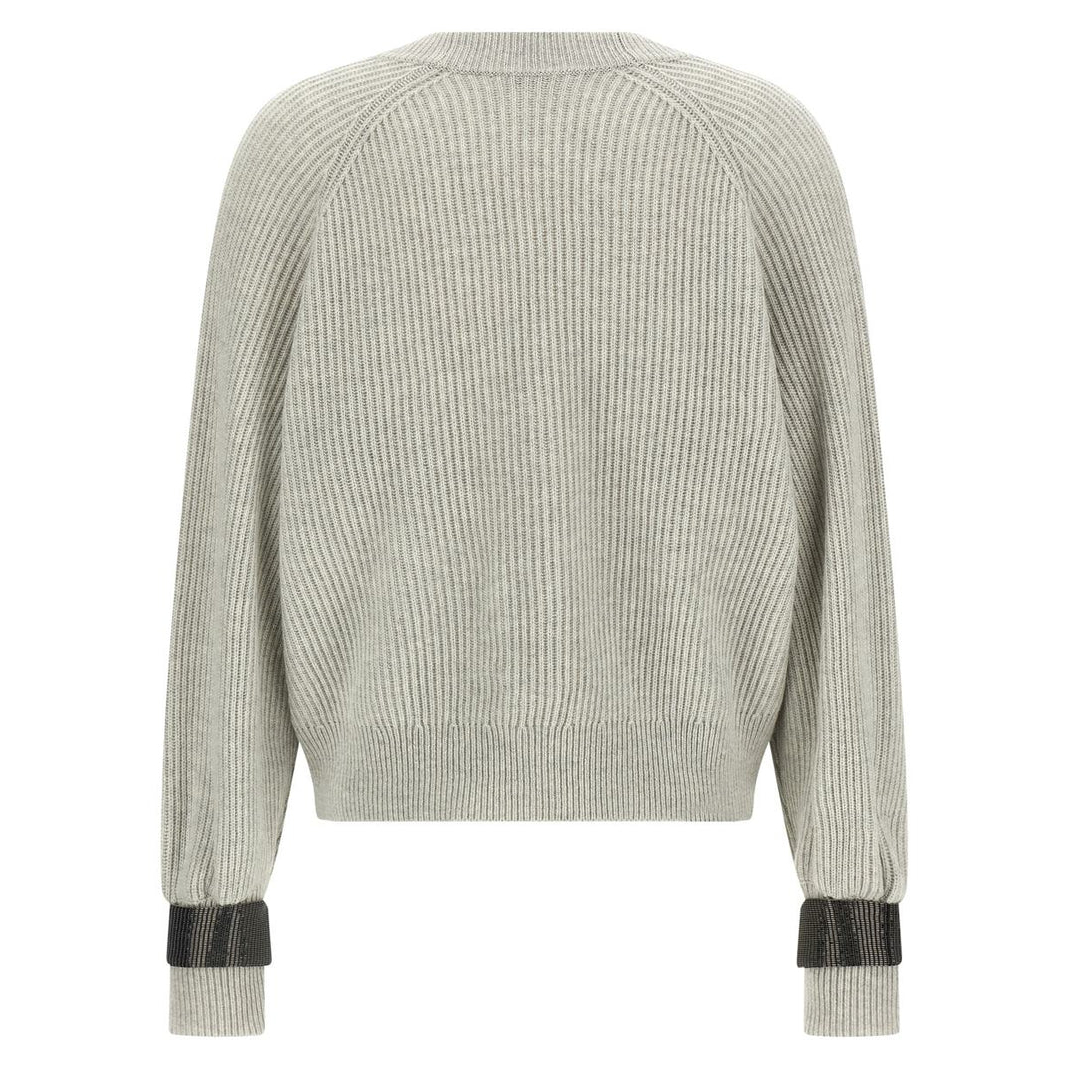 Cardigan 'Ribbed Jewel-Cuff' pour Femmes