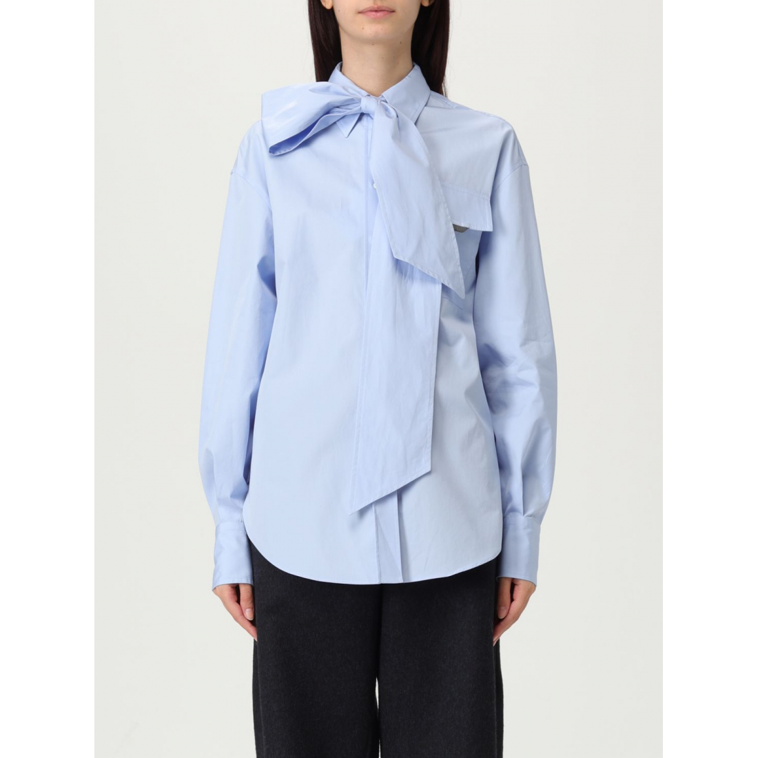 Women's 'Shiny Flap Detail' Shirt