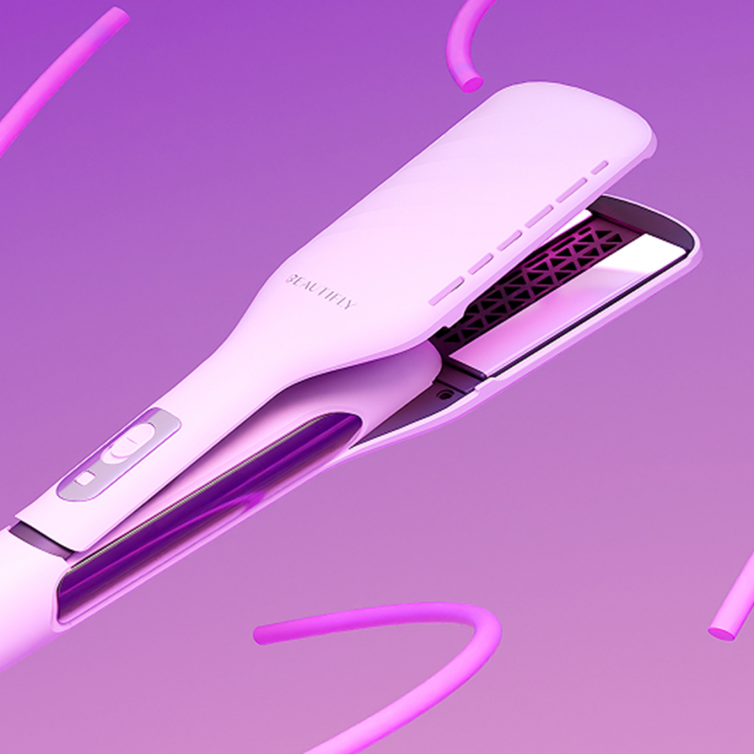 DualPerfection Air Styler Hair Straightener, Pink