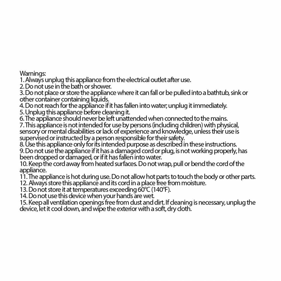 PlasmaLine Ceramic Hair Straightener, Black, 50W