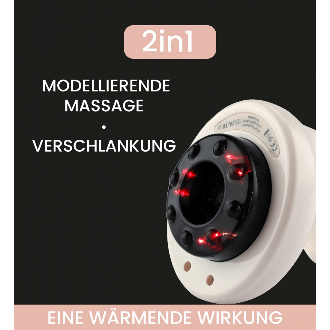 Modello Body 24W Anti-Cellulite Suction Body Massager with Magnetotherapy and Red Light