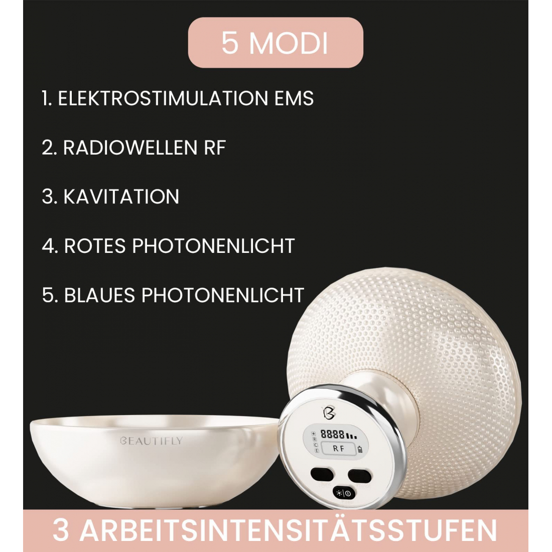 Lumix Body Anti-Cellulite Body Massager with Radiofrequency, Cavitation and EMS