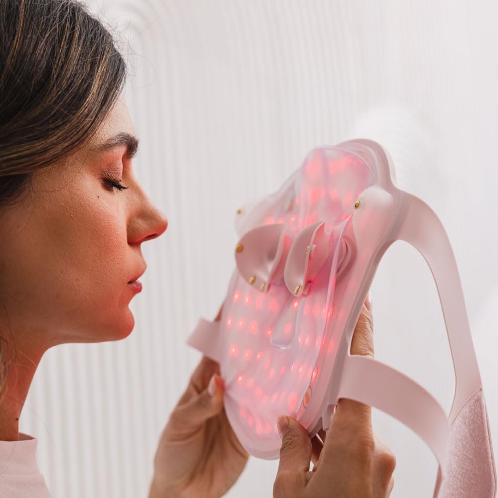 Masque Facial LED Raffermissant Anti-Rides avec Photothérapie et Magnétothérapie Aura Glam Pro