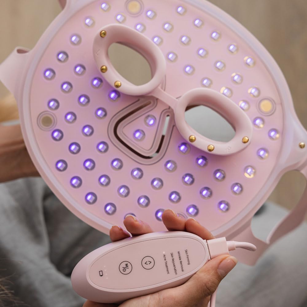 Masque Facial LED Raffermissant Anti-Rides avec Photothérapie et Magnétothérapie Aura Glam Pro