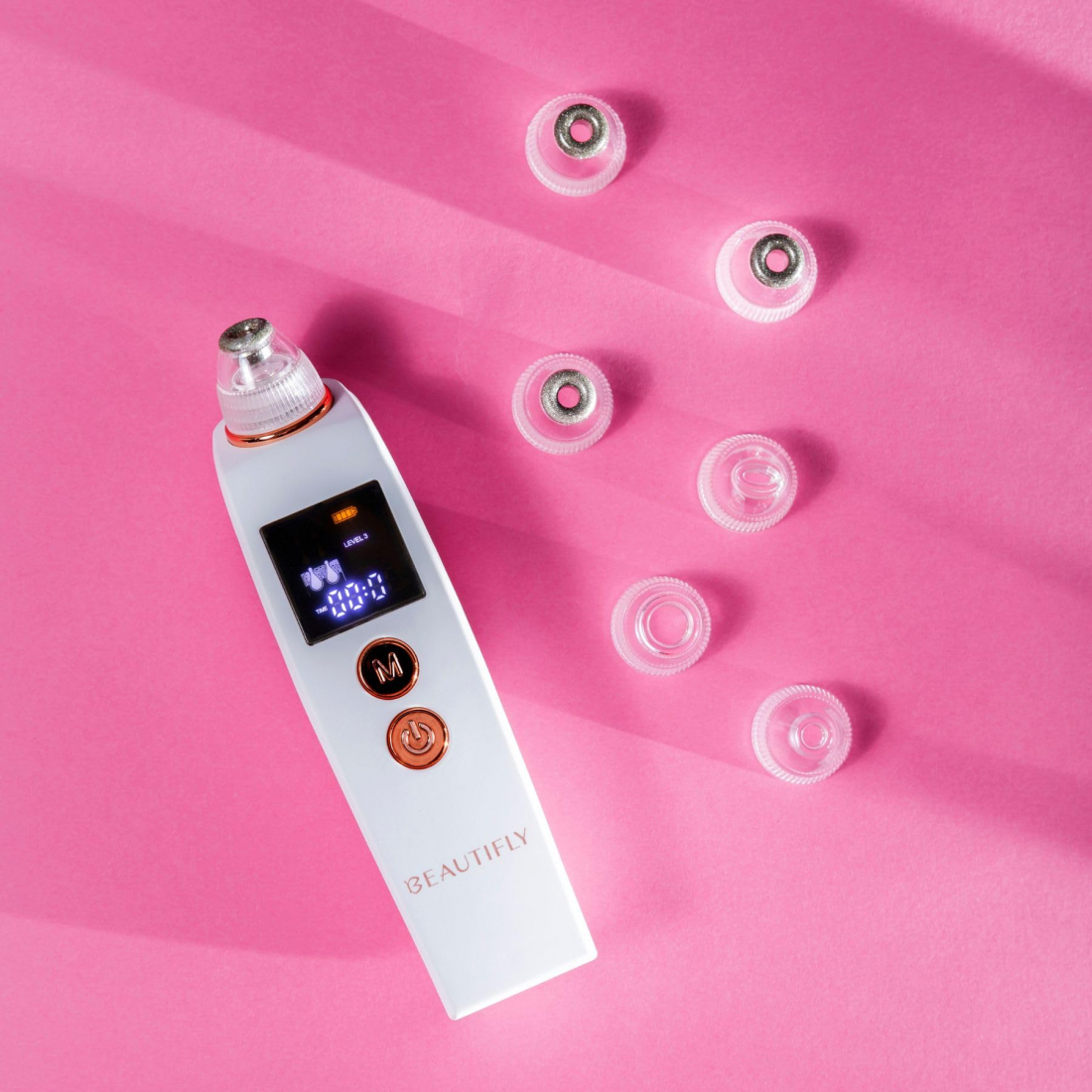 Masseur Facial Exfoliant avec Microdermabrasion au Diamant et Lumière Bleue Derma Pro