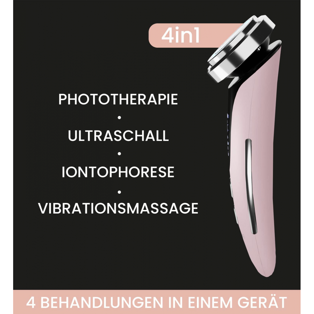 Massageur Facial Rajeunissant de Mésothérapie sans Aiguilles avec Photothérapie Glossy Blush