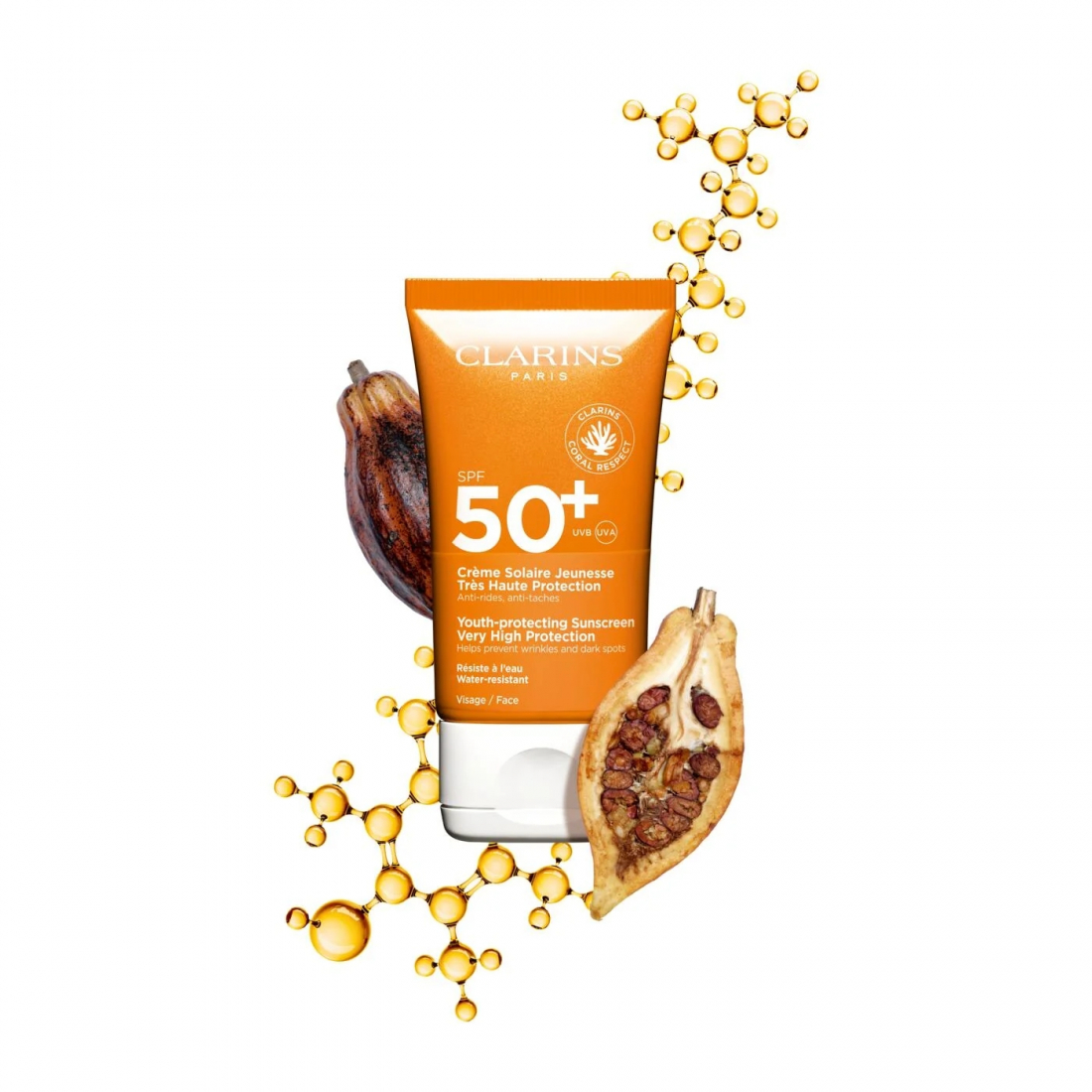 Crème solaire pour le visage 'Solar Jeunesse Très Haute Protection SPF50+' - 50 ml