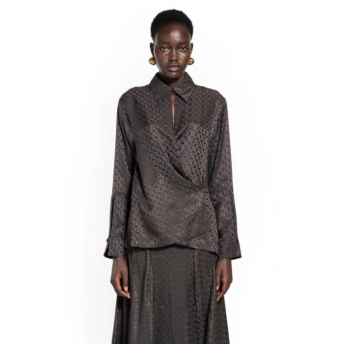 'FF Jacquard' Hemd für Damen