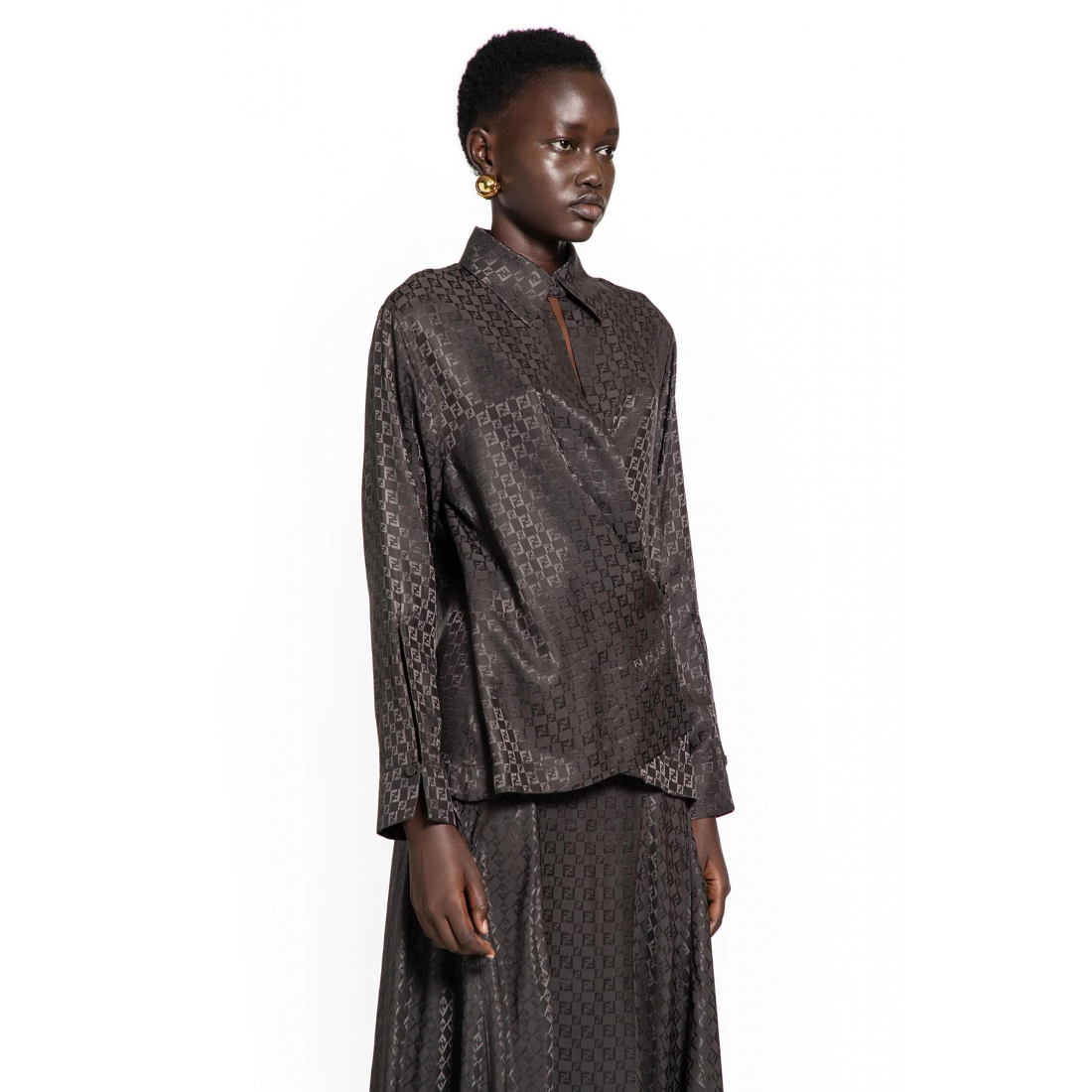 'FF Jacquard' Hemd für Damen