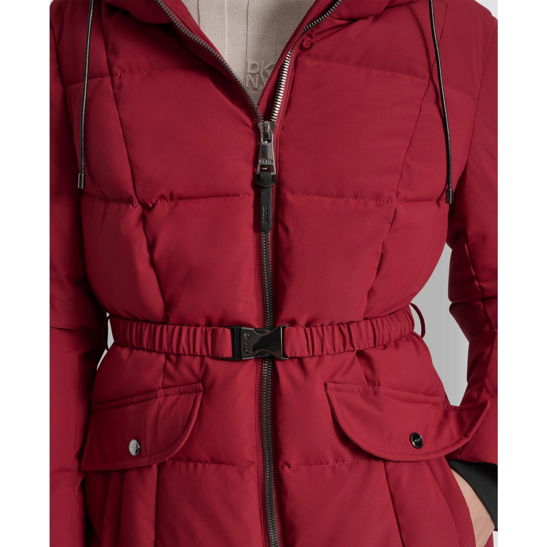 'Belted Hooded' Puffermantel für Damen