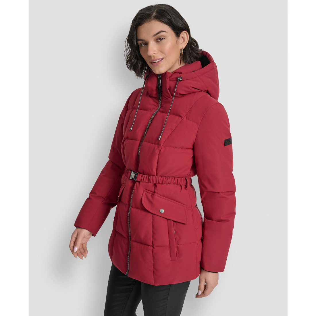 'Belted Hooded' Puffermantel für Damen