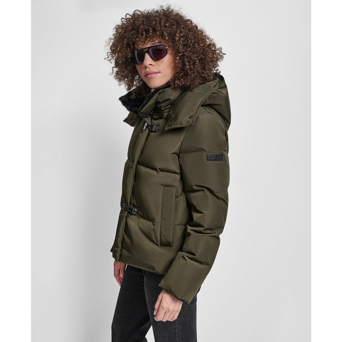 Manteau matelassé 'Shirt Toggle Hooded' pour Femmes