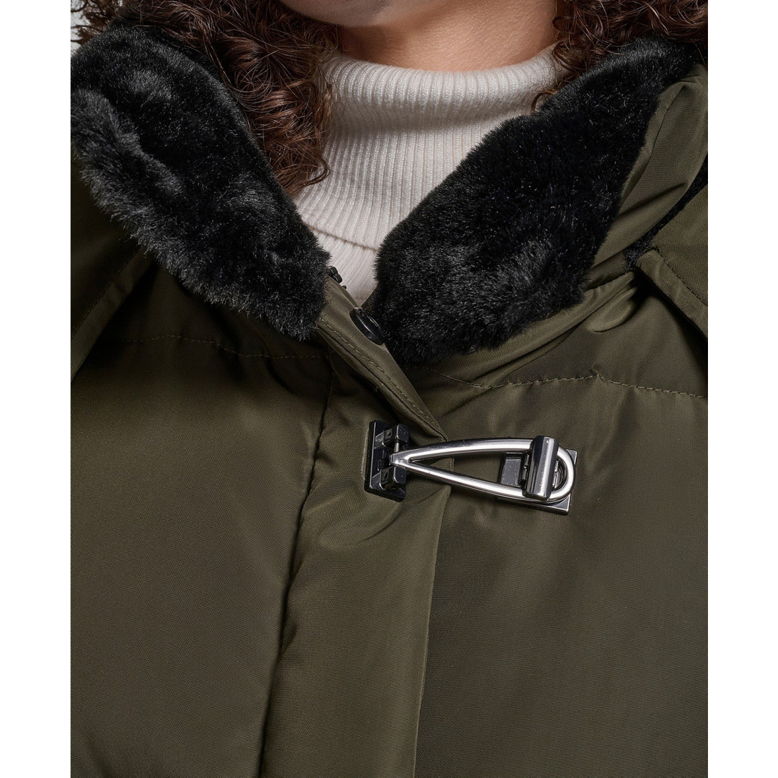 Manteau matelassé 'Shirt Toggle Hooded' pour Femmes