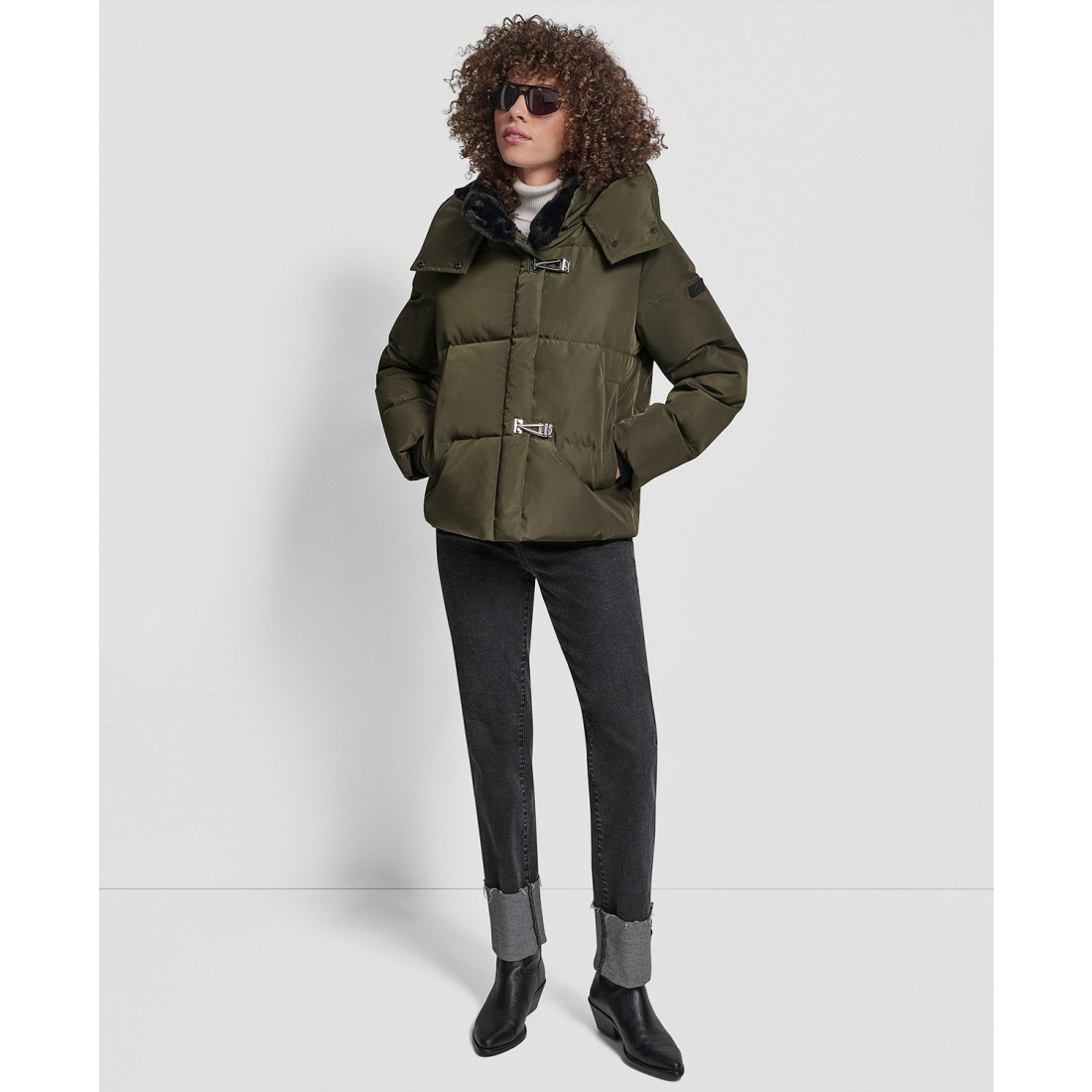 Manteau matelassé 'Shirt Toggle Hooded' pour Femmes