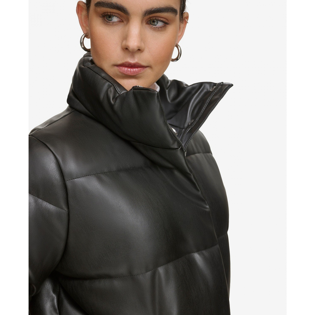 Veste matelassée 'Short Faux-Leather' pour Femmes