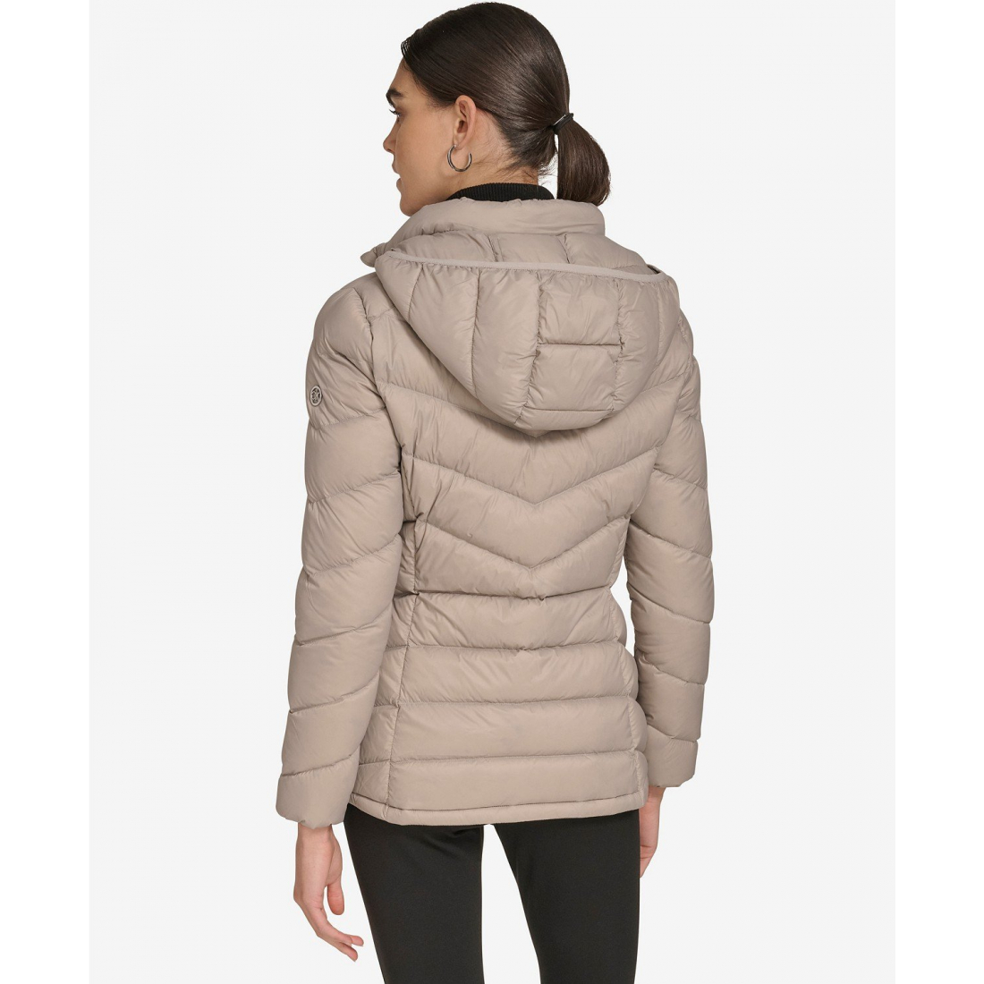 'Short Faux Fur Collar' Pufferjacke für Damen