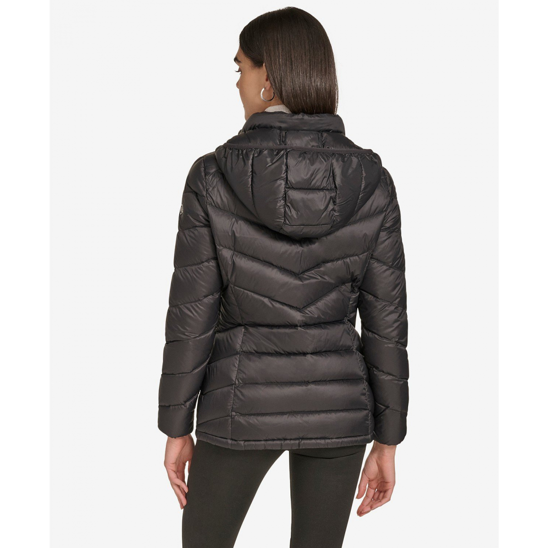 'Short Faux Fur Collar' Pufferjacke für Damen
