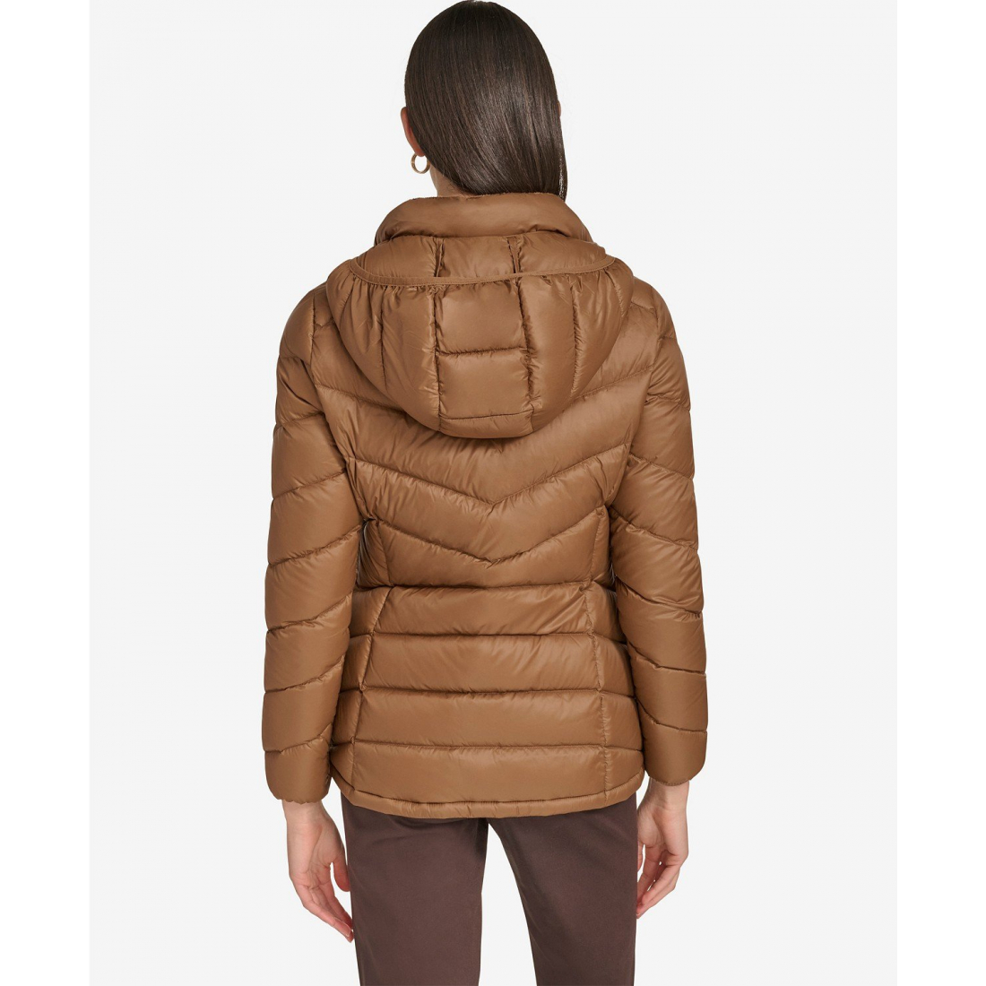 'Short Faux Fur Collar' Pufferjacke für Damen