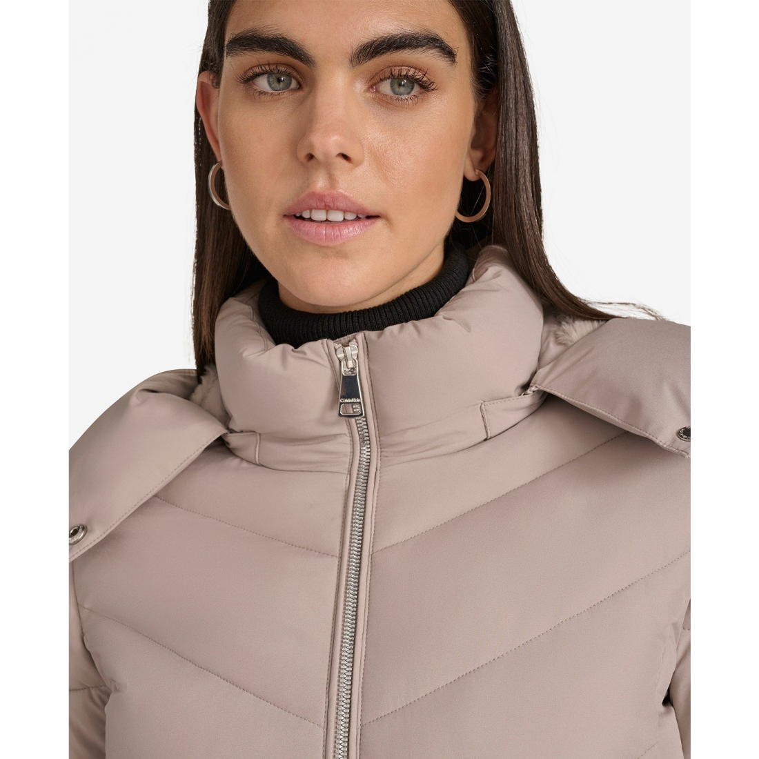 Women's 'Short Zip Front' Puffer Jacket