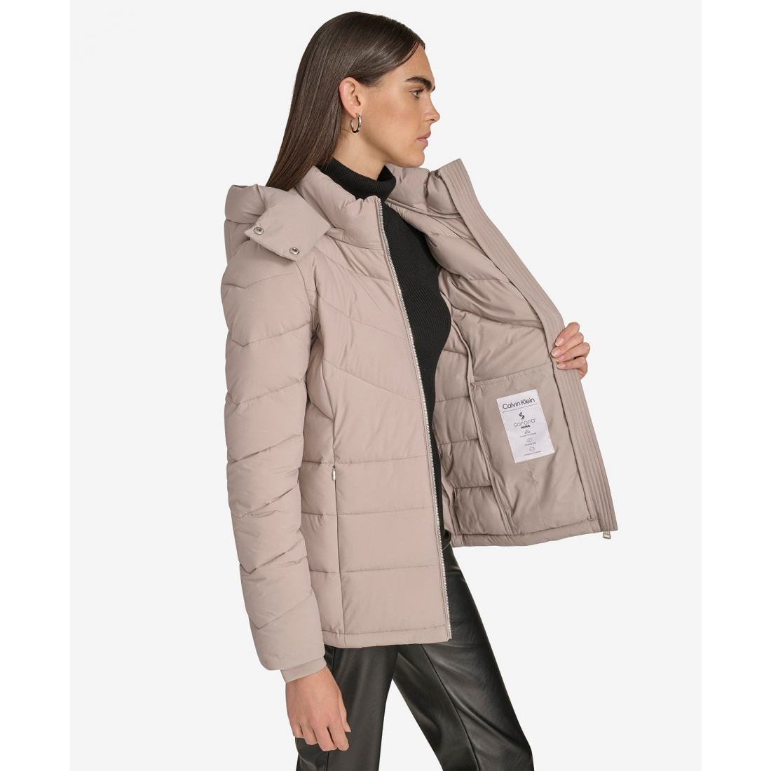 Women's 'Short Zip Front' Puffer Jacket