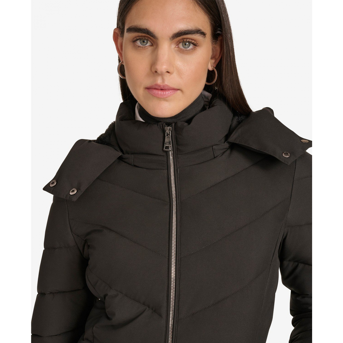 'Short Zip Front' Pufferjacke für Damen
