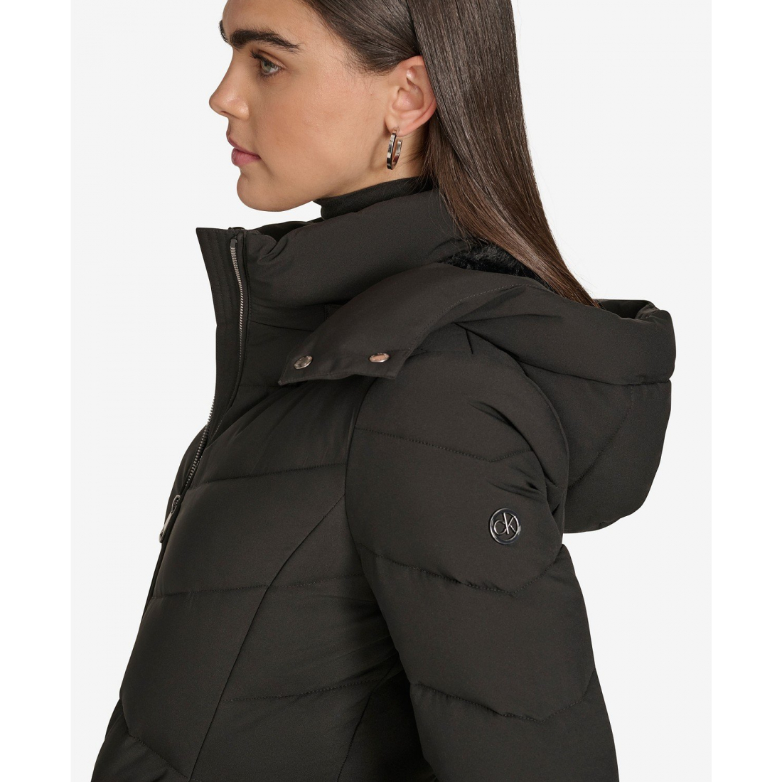'Short Zip Front' Pufferjacke für Damen