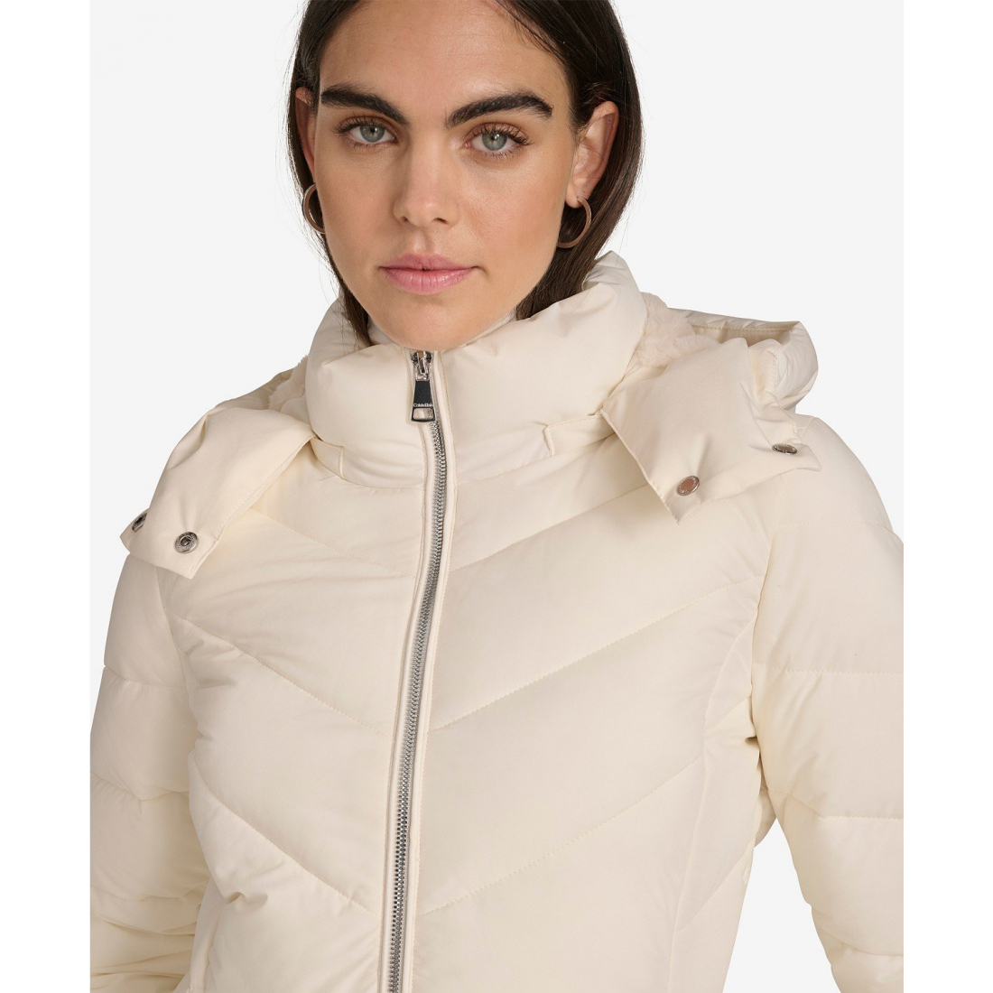 'Short Zip Front' Pufferjacke für Damen