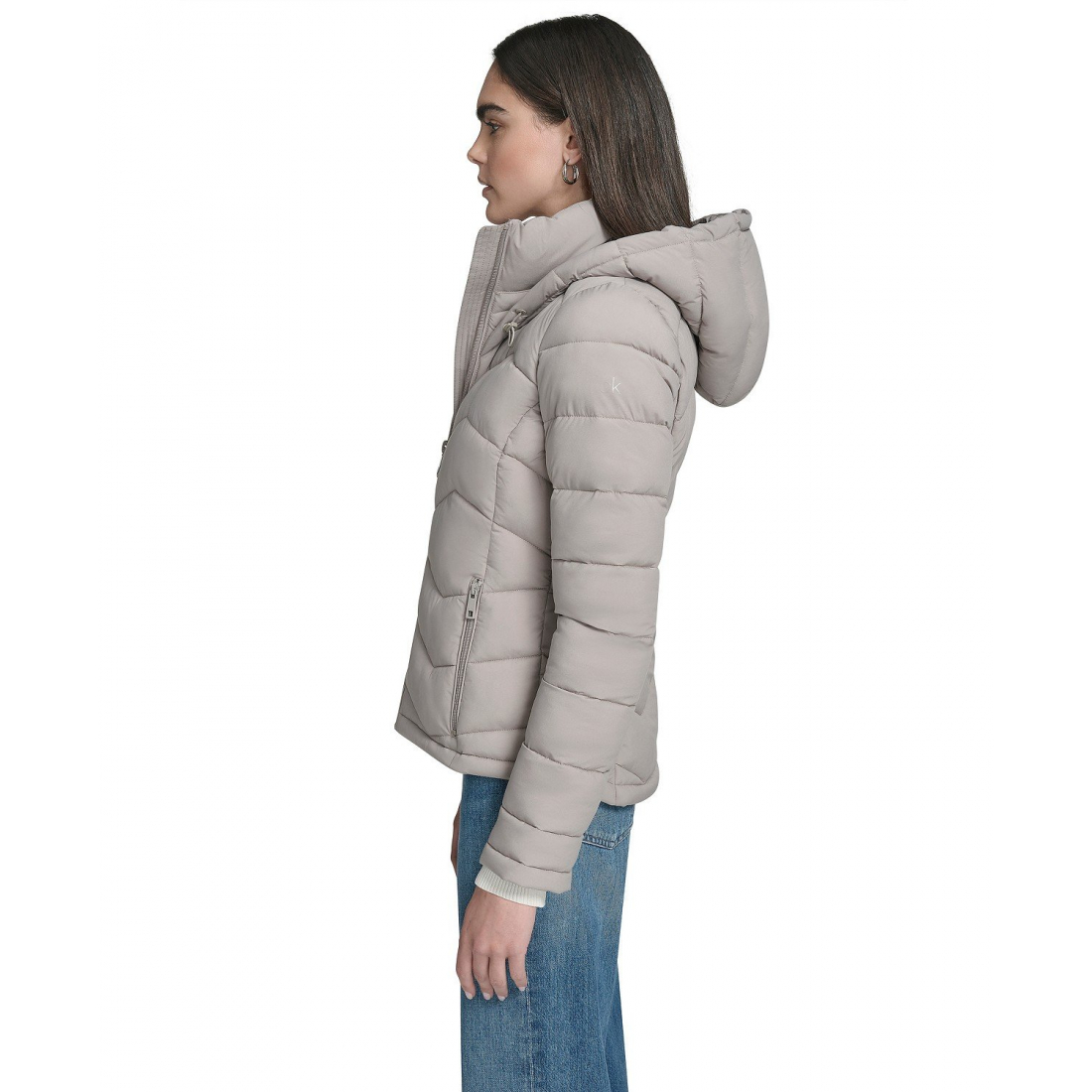 Manteau matelassé 'Short Zip-Up Hooded' pour Femmes